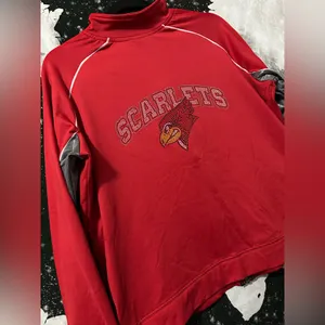 Scarletts Team Rhinestone Track Jacket Red Size XL thumbnail 3