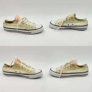 Converse Chuck Taylor Sneakers Womens 8 Yellow Palm Tree Tie Dye Low Top Shoes thumbnail 5