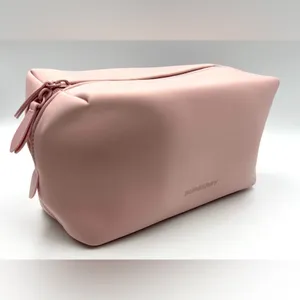 NEW! Burberry Clutch Toiletry Bag Cosmetic Pouch Travel Case ~ Pink 💞 thumbnail 5
