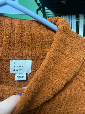 A New Day Burnt Orange Soft Sweater thumbnail 3
