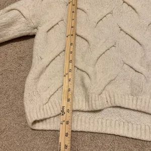 Madewell Somervell Modern Cable knit Turtleneck Sweater Size XS wool Oversized thumbnail 9