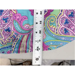 Lauren Ralph Lauren Paisley Shirt Dress 100%‎ Cotton XS/XP Turquoise Pink Tunic thumbnail 10