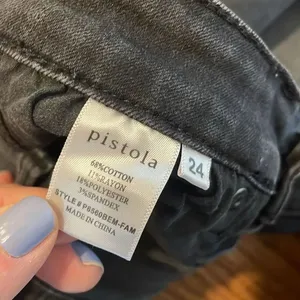 Pistola Audrey mid rise distressed grey skinny jean 24 thumbnail 10