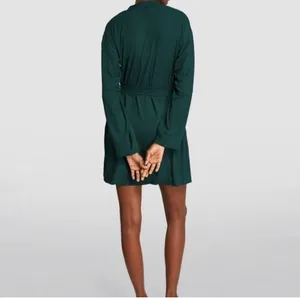 Skims Soft Lounge Rib Stretch Modal Robe Cypress XS thumbnail 2