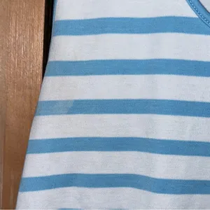 LAKE Pajamas pima cotton tank top striped sky scoop long line sleeveless top thumbnail 6