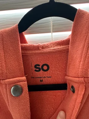 SO Men’s Coral Zip-Placket Hooded Sweater thumbnail 2