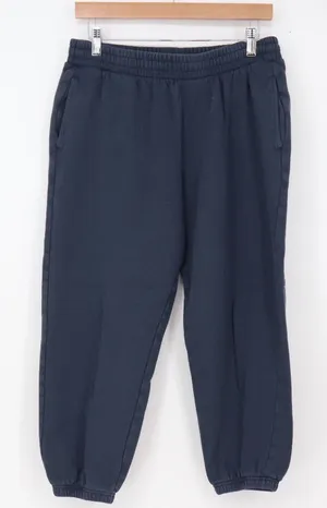 Old Navy Sweatpants Womens M Petite SoComfy Navy Blue Fleece Joggers Excellent thumbnail 1