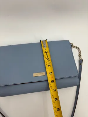 kate spade Light Blue Leather Chain Strap Crossbody thumbnail 9