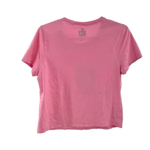 Juicy Couture pink baby tee XL juice box fitted cap sleeve retro cropped thumbnail 2