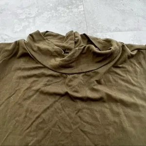 Anthropologie Sunday in Brooklyn Tank Size Small‎ S Olive Mock Neck Ruffle Hem thumbnail 2