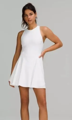 Lululemon Women’s‎ Size 2 Court Crush Tennis Dress Solid White Sporty New thumbnail 1