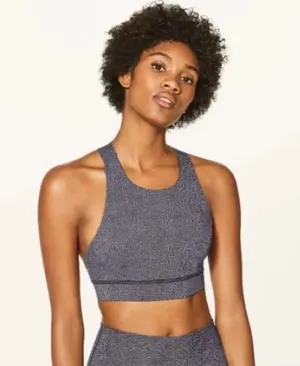 Lululemon 12 Fast & Free Bra in Disperse Dusky Lavender Black thumbnail 1