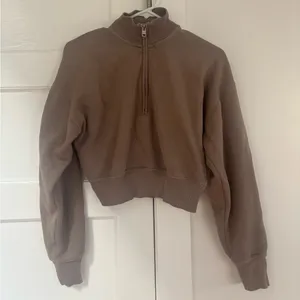 Aritzia Wilfred free airy fleece pullover half zip XXS thumbnail 1