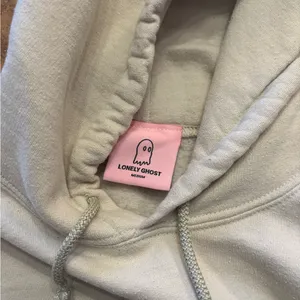 Lonely Ghost It’s Cool To Care Earth Smile Art Tan Hoodie MEDIUM thumbnail 7