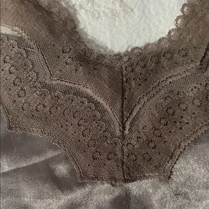 Y2K Elegant Brown Lace Trim Camisole size S thumbnail 7