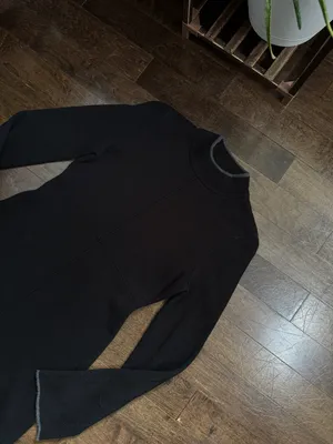 Topshop black mock neck bell sleeve fit and flare comfy knit sweater mini dress thumbnail 5