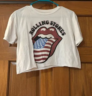The Rolling Stones Cropped Tee thumbnail 1
