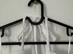 eyelet halter maxi summer dress sz large thumbnail 5