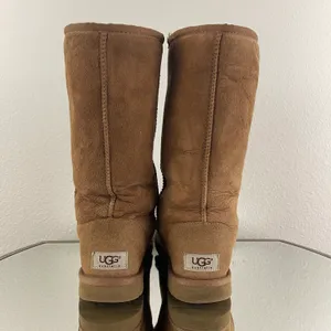 Australia Classic Tall II Chestnut Tan Suede Sheepskin Shearling Wool Boots thumbnail 5