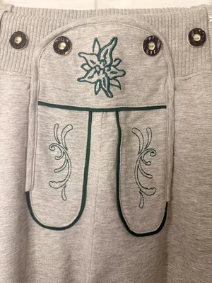 Alpin de luxe Oktoberfest Sweatpants Gray Trachten Pants with Embroidery thumbnail 5
