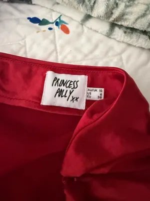 Princess Polly long red skirt thumbnail 2