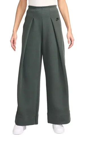 Nike Sportswear Tech Fleece High-Waisted Pleated Pants Green XS FV8052-338 NWT thumbnail 1