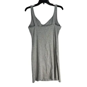 Aerie Ribbed Bustier‎ Mini Dress Grey Cotton Blend Sleeveless Bodycon XL thumbnail 9