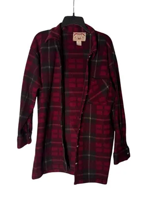 OneStep Up Authentic‎ Vintage Performance Fleece Plaid Button Up Jacket Size M thumbnail 1
