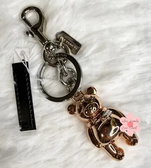NWT Coach 3D Teddy Bear Bag Charm thumbnail 1