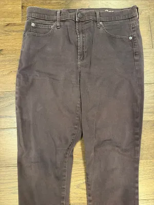 GAP True Rise Skinny Jeans in Plum-Brown Size 31R - C60-046 thumbnail 5