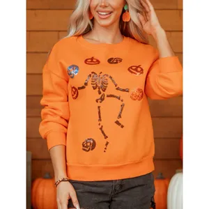 Dancing Critters Sequin Halloween Crewneck Sweatshirt thumbnail 6