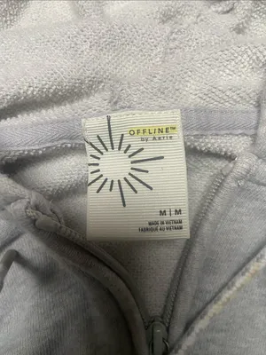 Light Gray Women's Full-Zip Cropped Hoodie Offline by Aerie thumbnail 2