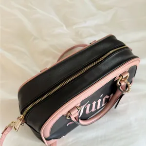 Juicy Couture Embroidered Juicy Black Pink Crossbody Bag thumbnail 10