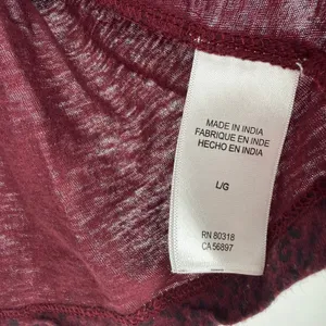 Lucky Brand Size Large Short Sleeve Blouse Tee Shirt Peplum Style‎ Top thumbnail 5