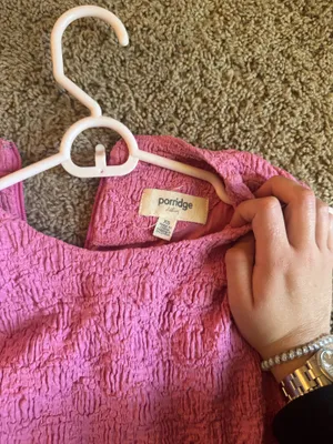 Anthro mini pink dress Size XS thumbnail 3