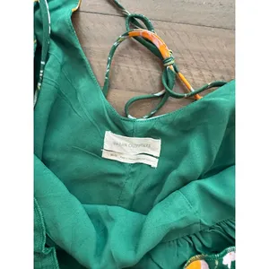 Urban Outfitters April Tie-Back Midi Slip Dress Green Medium thumbnail 6