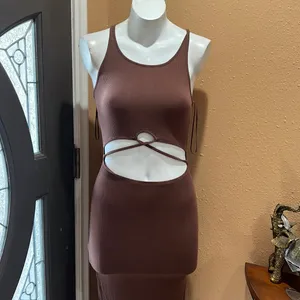 Oh Polly Princess Polly brown tank midi dress thumbnail 3