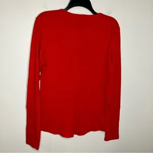 ZYIA active red waffle knit top long sleeve size‎ XL thumbnail 5