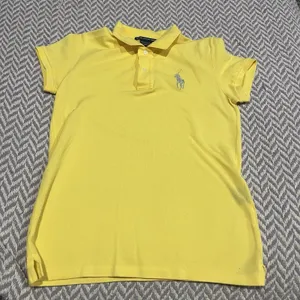 Ralph Lauren Golf Women’s Stretch Polo Shirt Yellow Silver Big Pony Size Small thumbnail 1
