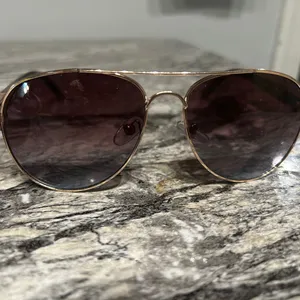 Gold Aviator Sunglasses with Case thumbnail 11