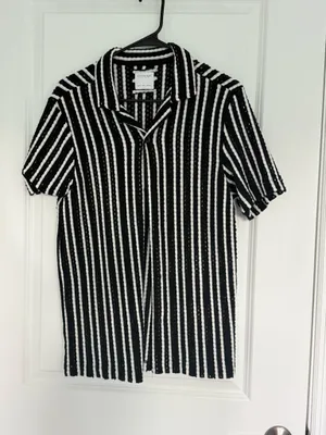 men’s beach shirt Black Size M thumbnail 1