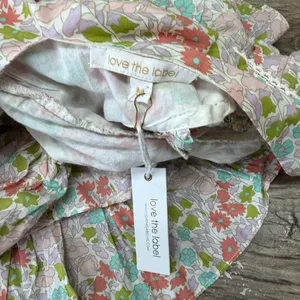 Anthropologie Love the‎ Label Floral Ruffle Mini Dress NWT size medium thumbnail 5