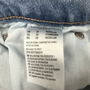 American Eagle Festival Flare Jeans High Rise Boho Retro Women's 10 x 29 thumbnail 7