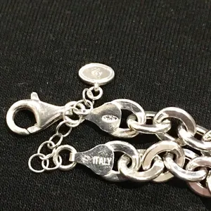 SILPADA Women’s Sterling Silver Rolo Open Interconnencted Link Bracelet thumbnail 4