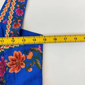 NWOT Farm Rio Linen Blend Floral Print Romper Size XS thumbnail 11