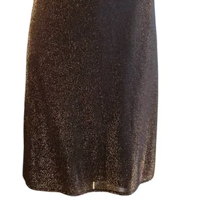 Blondie Nites by Stacy Sklar NWT Mini Halter Dress SZ 11 Black Gold Shimmer thumbnail 11