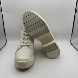 Dr Scholls‎ Time Off Up White Lace Up High Top Platform Boots Womens 10M thumbnail 6