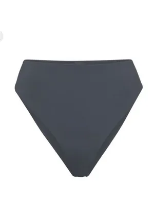 SKIMS Gunmetal Gray Midwaist Swim Bottoms Size XL NEW NWT thumbnail 2