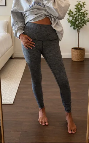 lululemon athletica High-Rise Heathered Gray Leggings thumbnail 1