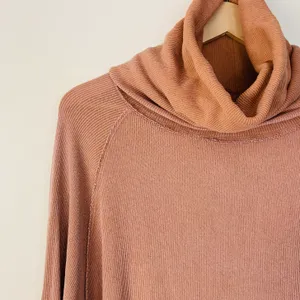 Free People We the Free Pullover Turtleneck Top in Terra Cotta size XS/S thumbnail 4